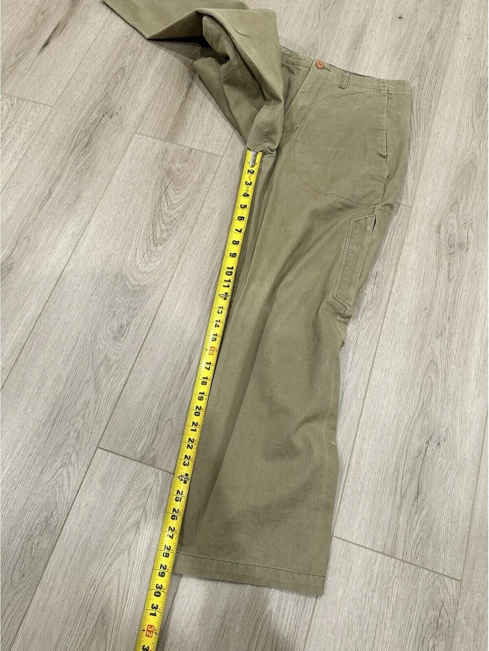 Freshjive Mens 30x29 Khaki Cargo Pants Vintage 1990s Skater Thrasher Gear